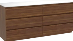 Balmani Lucida badkamermeubel met Stretto wastafelblad voor waskom(men)