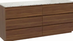 Balmani Lucida badkamermeubel met Stretto wastafelblad voor waskom(men)