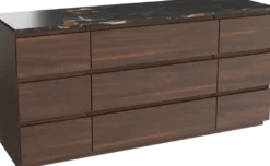 Balmani Lucida badkamermeubel met Stretto wastafelblad voor waskom(men)