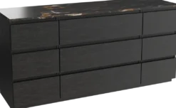 Balmani Lucida badkamermeubel met Stretto wastafelblad voor waskom(men)