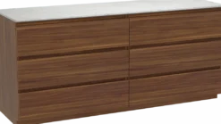 Balmani Lucida badkamermeubel met Stretto wastafelblad voor waskom(men)