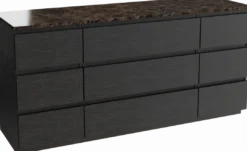 Balmani Lucida badkamermeubel met Stretto wastafelblad voor waskom(men)