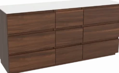 Balmani Lucida badkamermeubel met Stretto wastafelblad voor waskom(men)