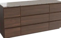 Balmani Lucida badkamermeubel met Stretto wastafelblad voor waskom(men)