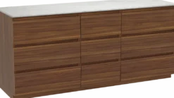 Balmani Lucida badkamermeubel met Stretto wastafelblad voor waskom(men)