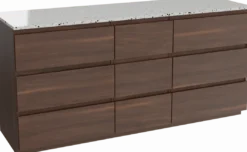 Balmani Lucida badkamermeubel met Stretto wastafelblad voor waskom(men)