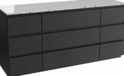 Balmani Lucida badkamermeubel met Stretto wastafelblad voor waskom(men)