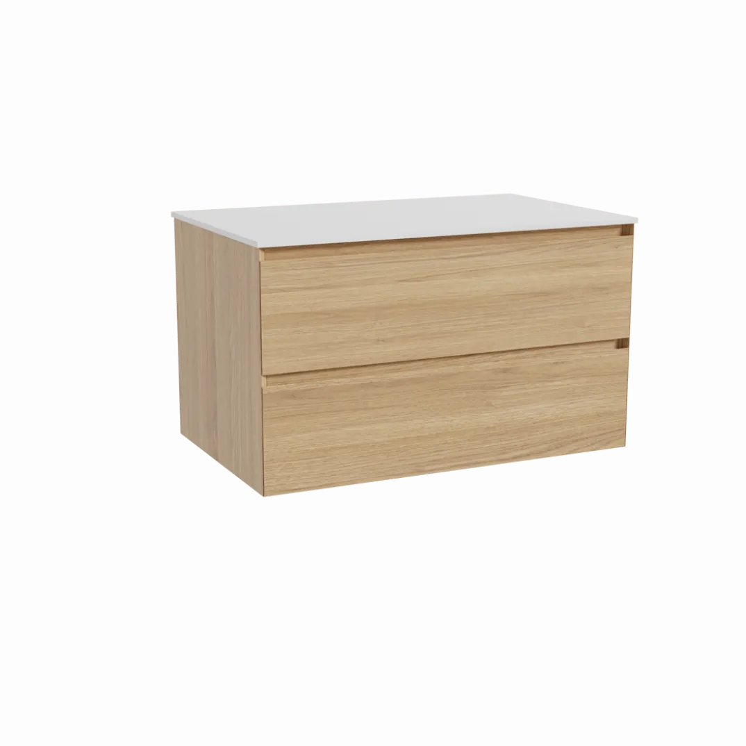 Balmani Mitra badkamermeubel met Stretto wastafelblad voor waskom(men)