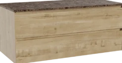 Balmani Mitra badkamermeubel met Stretto wastafelblad voor waskom(men)