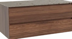 Balmani Mitra badkamermeubel met Stretto wastafelblad voor waskom(men)
