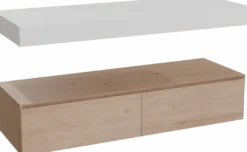 Balmani Mitra Elements badkamermeubel met Dominus wastafelblad voor waskom(men)