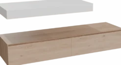 Balmani Mitra Elements badkamermeubel met Dominus wastafelblad voor waskom(men)
