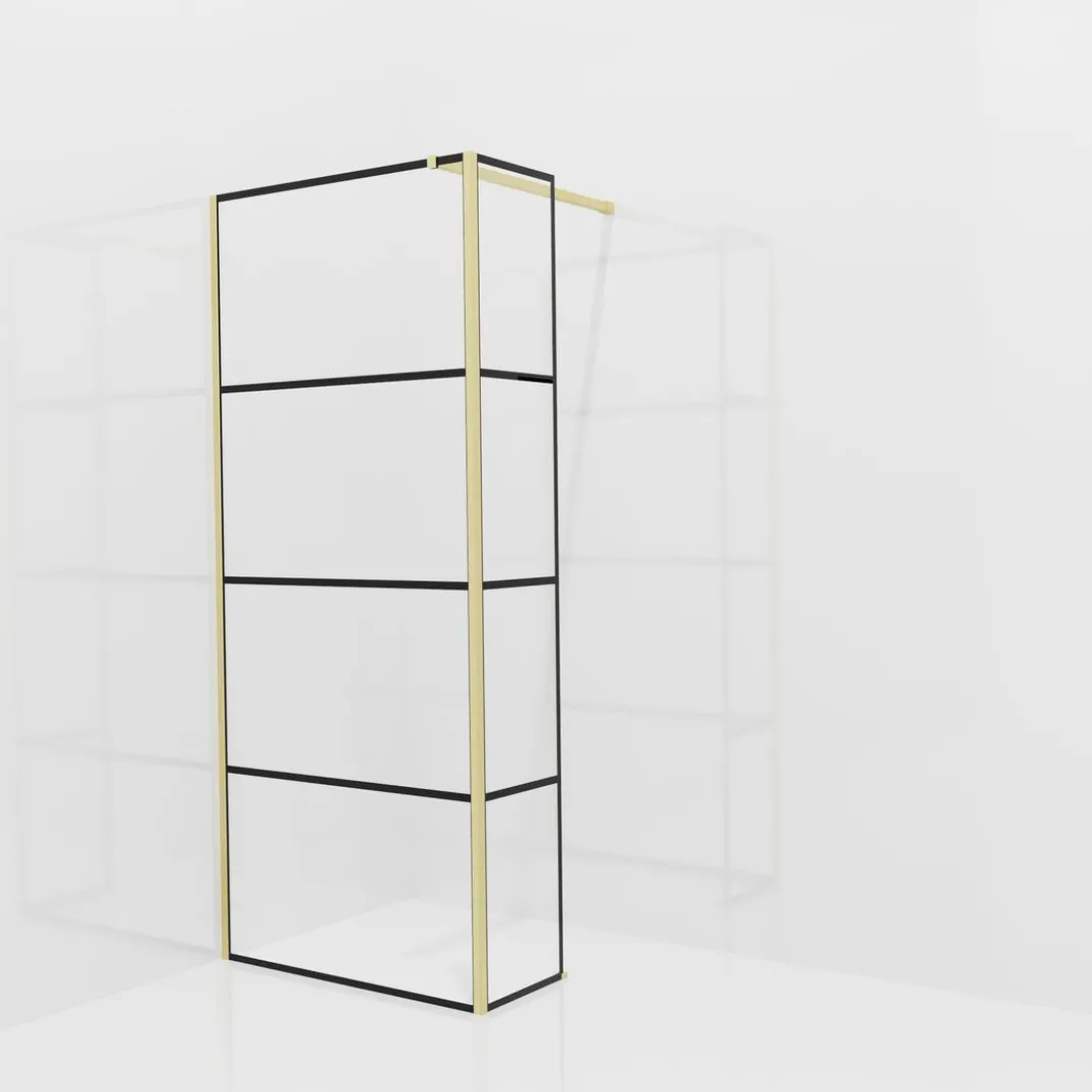 Balmani Modular inloopdouche met vaste zijwand