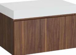Balmani Sfera by Lucida badkamermeubel met Dominus wastafelblad voor waskom(men)