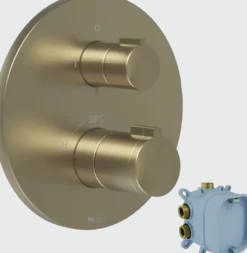 Blaufoss Smartbox thermostatische inbouw douchekraan, inbouwelement inbegrepen