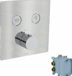 Blaufoss Smartbox thermostatische inbouw douchekraan, inbouwelement inbegrepen