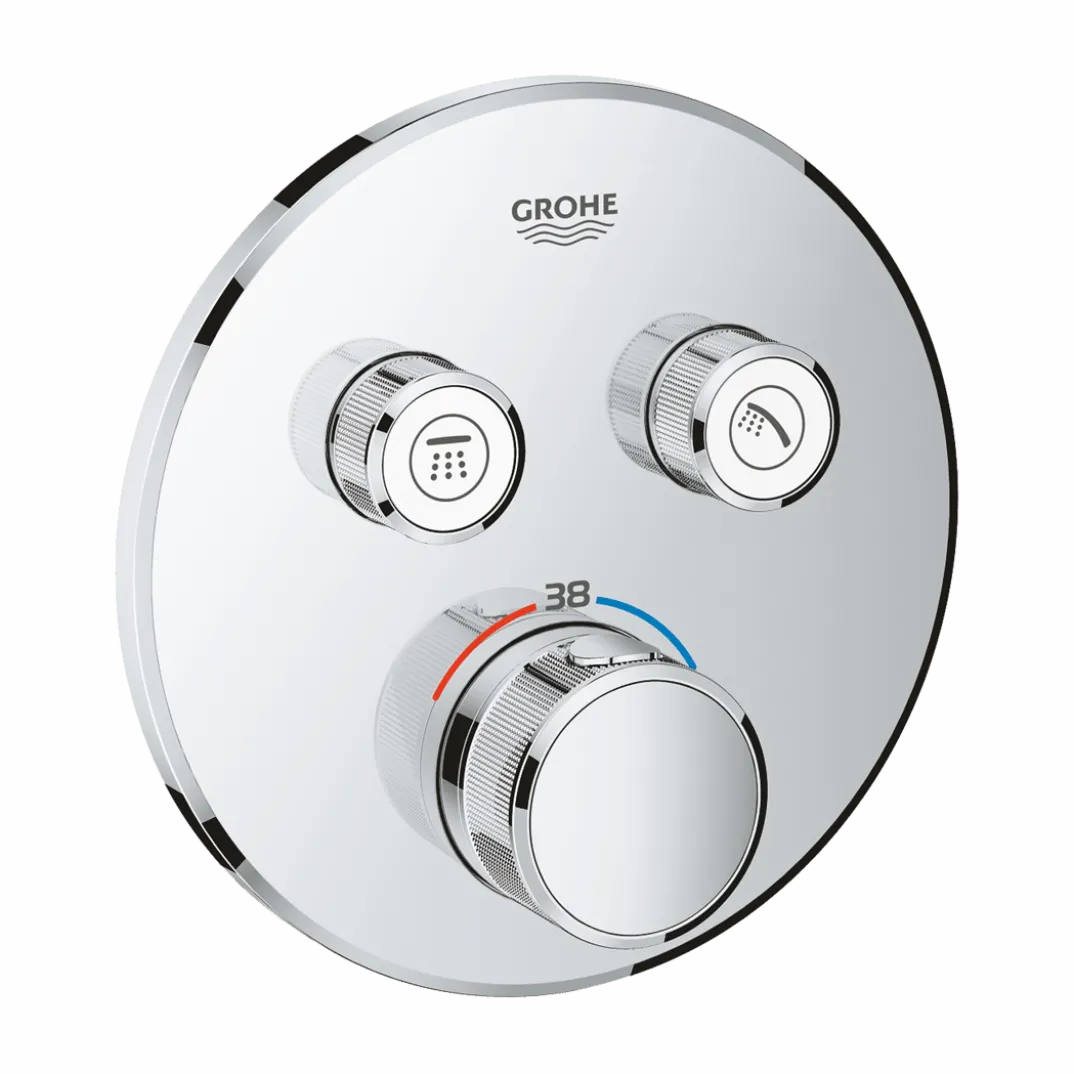 Grohe Grohtherm SmartControl thermostatische inbouw douchekraan, inbouwelement niet inbegrepen