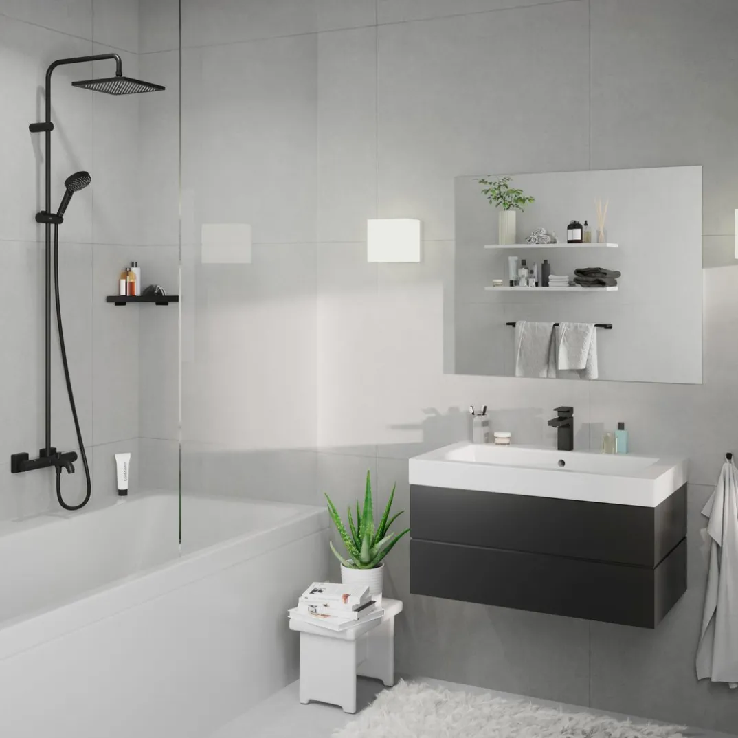 Hansgrohe Vernis Shape 240 regendoucheset met badkraan