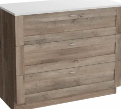 Linie Classo badkamermeubel met Lado wastafelblad voor waskom(men)