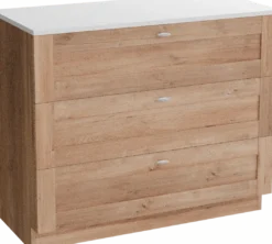 Linie Classo badkamermeubel met Lado wastafelblad voor waskom(men)