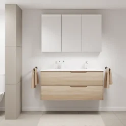 Linie Curvo badkamermeubel met Baro Curvo wastafel