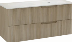 Linie Curvo badkamermeubel met Baro Curvo wastafel