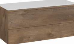 Linie Lado badkamermeubel met Lado wastafelblad voor waskom(men)
