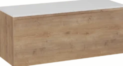 Linie Lado badkamermeubel met Lado wastafelblad voor waskom(men)
