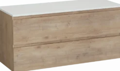 Linie Lado badkamermeubel met Lado wastafelblad voor waskom(men)