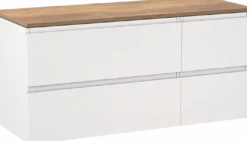 Linie Lado badkamermeubel met Lado wastafelblad voor waskom(men)
