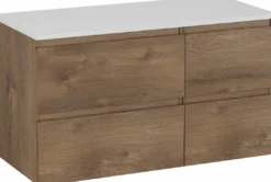 Linie Lado badkamermeubel met Lado wastafelblad voor waskom(men)