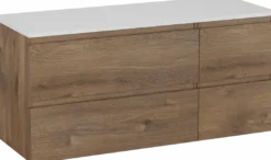 Linie Lado badkamermeubel met Lado wastafelblad voor waskom(men)