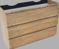Linie Lado badkamermeubel met Lado wastafelblad voor waskom(men)