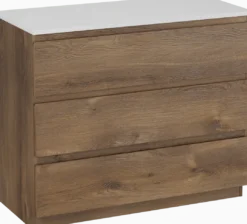 Linie Lado badkamermeubel met Lado wastafelblad voor waskom(men)
