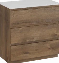 Linie Lado badkamermeubel met Lado wastafelblad voor waskom(men)