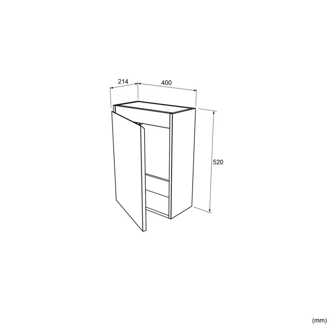 Linie Lado toiletmeubel met Baro wastafel