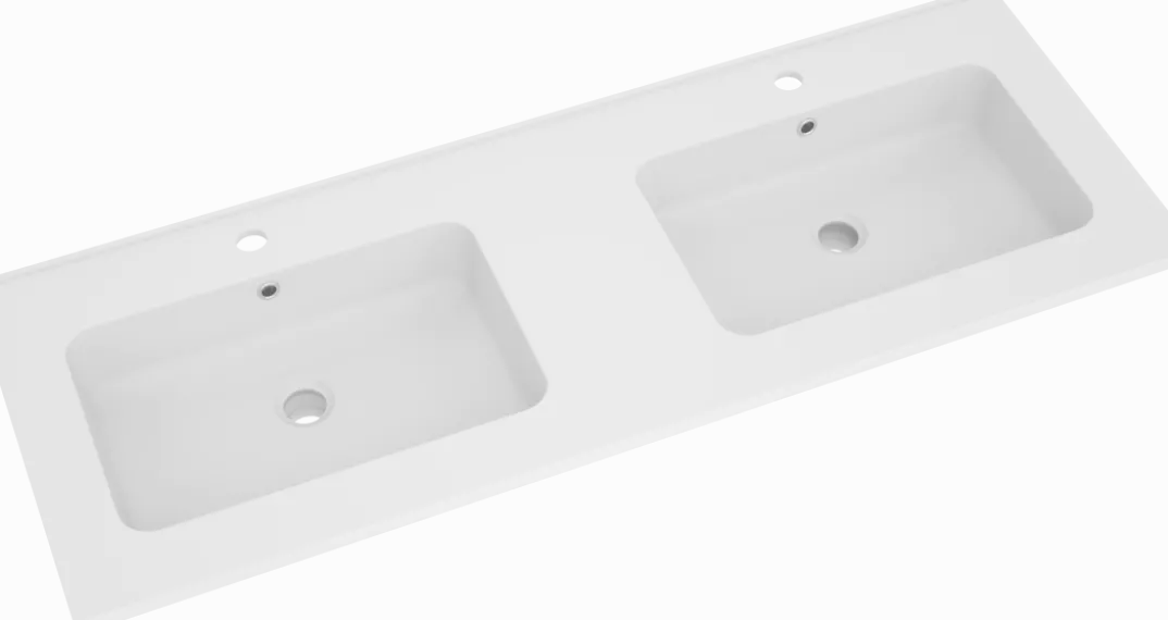 Linie Ribbo badkamermeubel met Vano wastafel, spiegelkast en badkamerkast