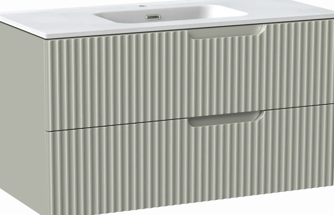 Linie Ribbo badkamermeubel met Baro wastafel