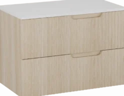 Linie Ribbo badkamermeubel met Lado wastafelblad voor waskom(men)