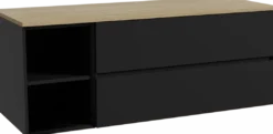Storke Edge badkamermeubel met Panton wastafelblad voor waskom(men)
