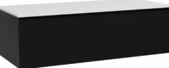 Storke Edge badkamermeubel met Tavola wastafelblad voor waskom(men)