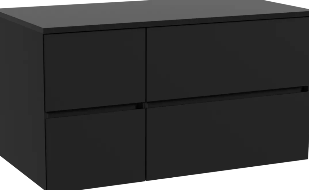 Storke Edge badkamermeubel met Panton wastafelblad voor waskom(men)