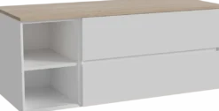 Storke Edge badkamermeubel met Panton wastafelblad voor waskom(men)