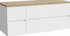 Storke Edge badkamermeubel met Panton wastafelblad voor waskom(men)