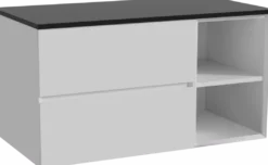 Storke Edge badkamermeubel met Panton wastafelblad voor waskom(men)