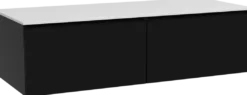 Storke Edge badkamermeubel met Tavola wastafelblad voor waskom(men)