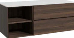 Storke Edge badkamermeubel met Tavola wastafelblad voor waskom(men)