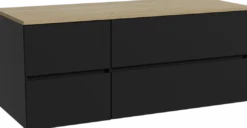 Storke Edge badkamermeubel met Panton wastafelblad voor waskom(men)