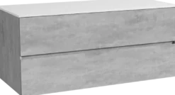 Storke Edge badkamermeubel met Tavola wastafelblad voor waskom(men)