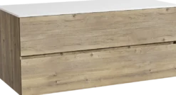 Storke Edge badkamermeubel met Tavola wastafelblad voor waskom(men)